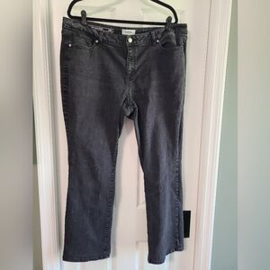 18W Sonoma Women's Black Curvy Slim Bootcut Jeans